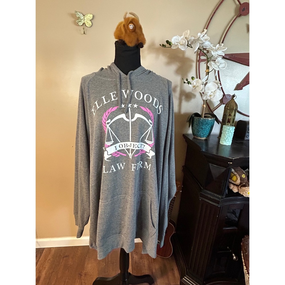 Legally Blonde Elle Woods Law Firm I Object Graphic Hoodie Grey Size 5x